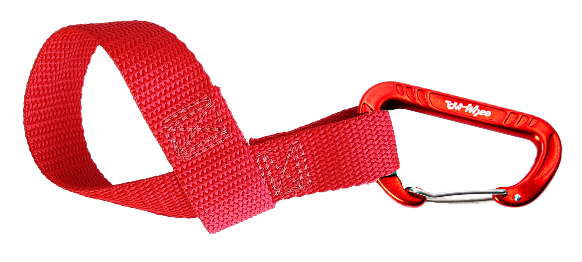 Quick Loop W/Small Carabiner — TowWhee - Bungee Tow Strap Quick Loop W/Small Carabiner — TowWhee - Bungee Tow Strap